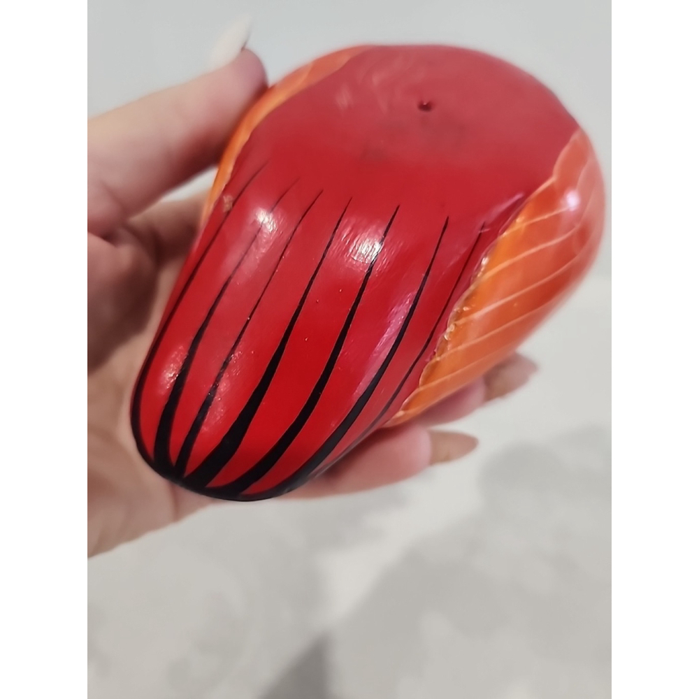 Mexican Folk Art Bird Pottery M Palacios Mexico Hand Painted Colorful 5" Tall - Picture 6 of 11